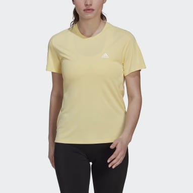 Women Running Yellow Run It Running T-Shirt