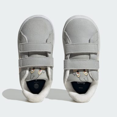 Infants Sportswear Grey adidas Grand Court x Disney Bambi Thumper Shoes Kids