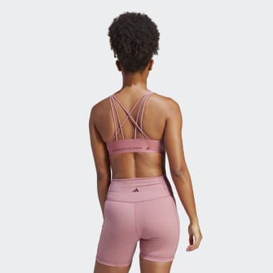 Top Médio Suporte CoreFlow Rosa Mulher Studio