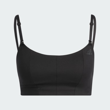 Top Suporte Leve Yoga Studio Preto Mulher Studio