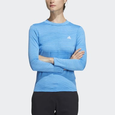 Women's Golf Blue Made to be Remade Mock Neck Long Sleeve Shirt