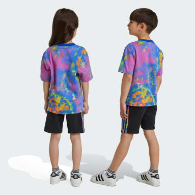 Conjunto Shorts y Playera Tie-Dyed Niños