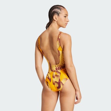 Maillot de bain 3 bandes adidas x FARM