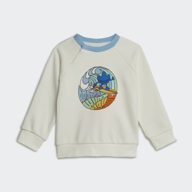 Tuta Graphic Print Crew Bianco Bambini Originals