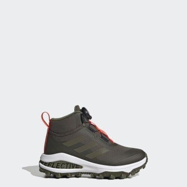 Kids Sportswear Green Fortarun All Terrain Cloudfoam Sport Running BOA Lacing Shoes