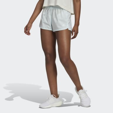 Short Perforated Pacer Bleu Femmes Entraînement