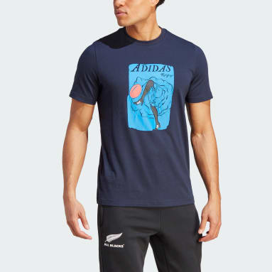 T-shirt de Rugby Azul Homem Rugby