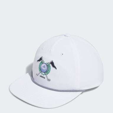Männer Golf Retro Five-Panel Kappe Weiß
