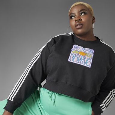 Frauen Originals Always Original Oversized Sweatshirt – Große Größen Schwarz