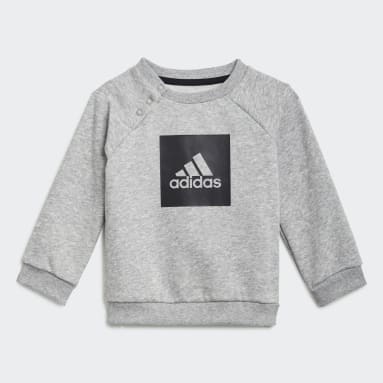Conjunto Deportivo Felpa 3 Rayas Gris Niño Sportswear