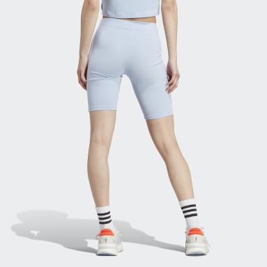 Frauen Sportswear Essentials 3-Streifen kurze Tight Blau