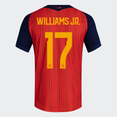 Spain 26 Home Williams Jr Authentic Jersey