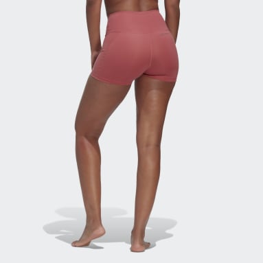 Women Training Red Yoga Essentials High-Waisted Short Leggings
