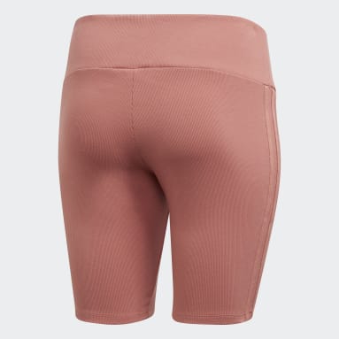 Women Originals Pink Biker Shorts (Plus Size)