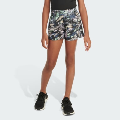 Youth Training Black AOP S24 WVN PACER SHORT