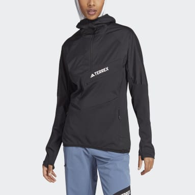 Sudadera con capucha Techrock Ultralight 1/2-Zip Fleece Negro Mujer TERREX