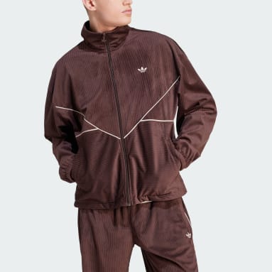 남성 Lifestyle Brown 아디컬러 시즈널 코듀로이 트랙 재킷