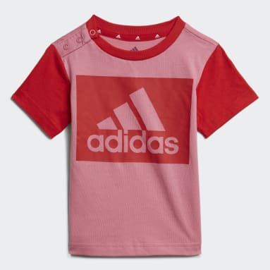 Conjunto Camiseta y Shorts Essentials Rosa Niño Sportswear