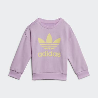 Dievčatá Originals fialová Súprava Graphic Logo Crew