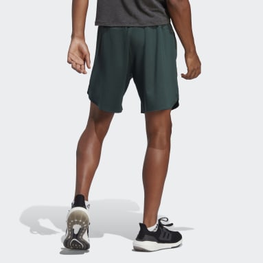 Men Weightlifting Green Designed for Training Shorts