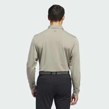Men's Golf Green Long Sleeve Polo Shirt