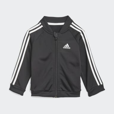 Deti Sportswear čierna Tepláková súprava 3-Stripes Tricot