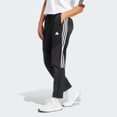 Women Sportswear Black Tiro Material Mix Track Pants
