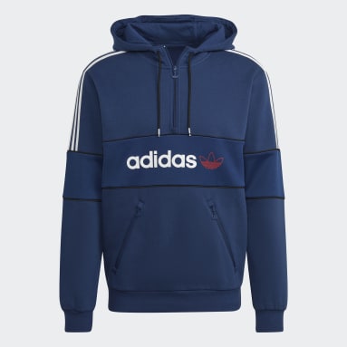 Grey and blue adidas cheap hoodie
