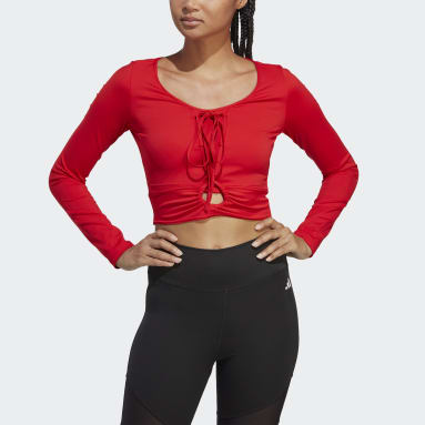 Camiseta manga larga Training Dance Rojo Mujer Dance