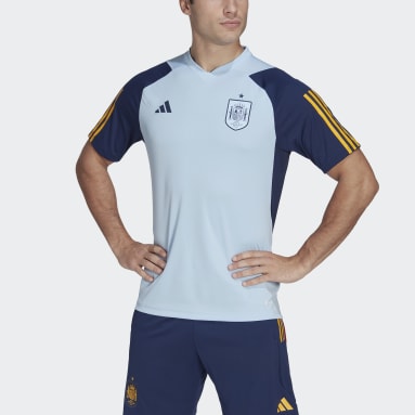 Camiseta entrenamiento España Tiro Azul Hombre Fútbol
