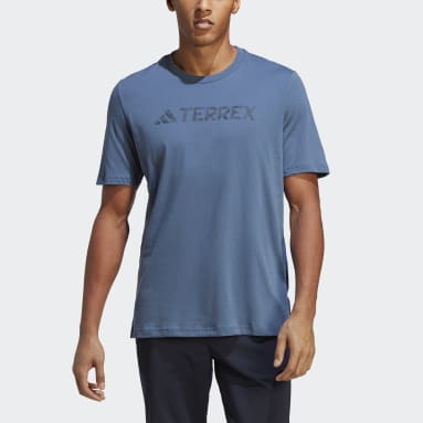 Men TERREX Blue Terrex Classic Logo Tee