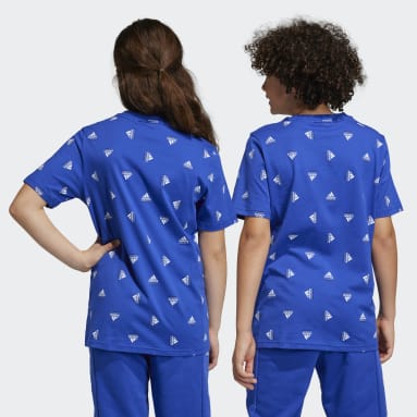 Polera Estampada Brand Love Azul Niño Sportswear