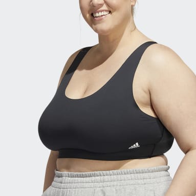 Women's Plus-Size Soft Cup Sports Bra, GD-GD6910, 46D, GRAY