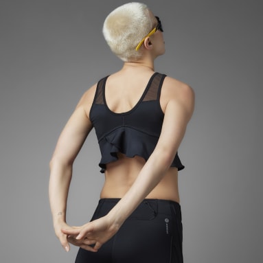 Crop top Collective Power noir Femmes Course