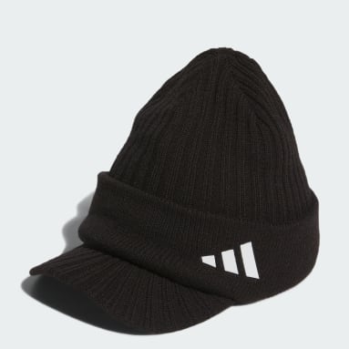 남성 Golf Black 바이저 니트 캡