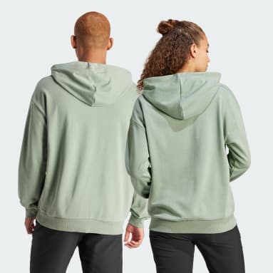 Dark Green Hoodie Logo front B Man on Back