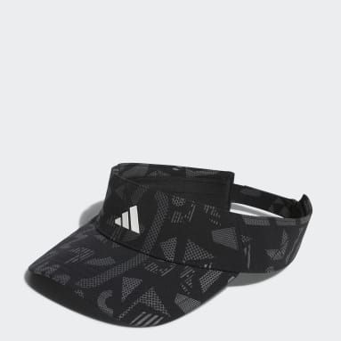 Men Golf Black Graphic Visor