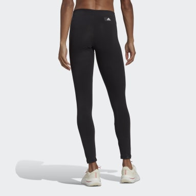 adidas Running leggings in black with pockets