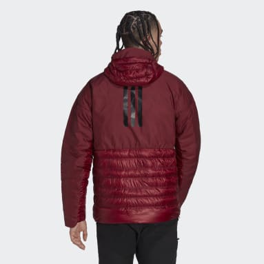 Männer TERREX TERREX MYSHELTER Hooded Daunenjacke Weinrot