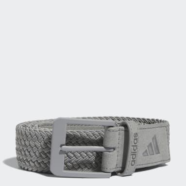 Muži Golf Siva Opasok Braided Stretch
