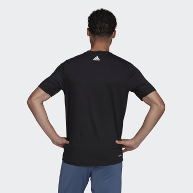 Remera Big Badge Of Sport Training Negro Hombre Training