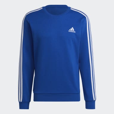 Essentials French Terry 3-Stripes genser Blå