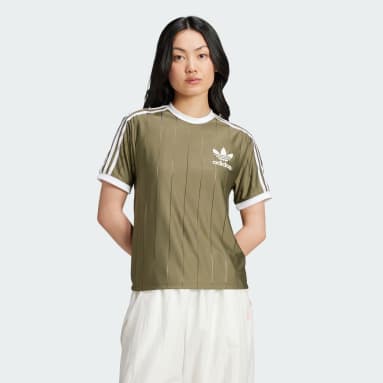 เสื้อยืดลายทาง Adicolor 3-Stripes