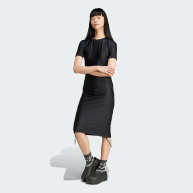 Adidas originals tape t-shirt logo dress clearance