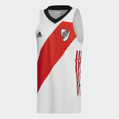 Camiseta De Básquet Titular De River Plate Blanco Hombre Básquet