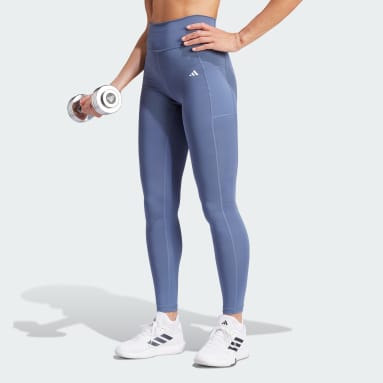 Adidas Climalite Womens Size Medium Athletic Leggings Dark Gray/White  FN2758