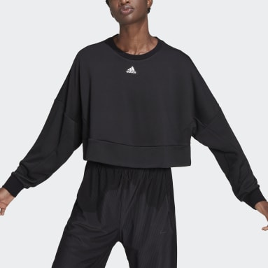 adidas Sweat-shirt ample AEROREADY Studio Noir Femmes Fitness Et Training