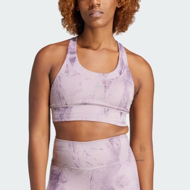 Buy adidas Training Flower Light-Support Sports Bras Women Grey