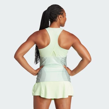 Camiseta sin mangas Tennis HEAT.RDY Pro Verde Mujer Tenis