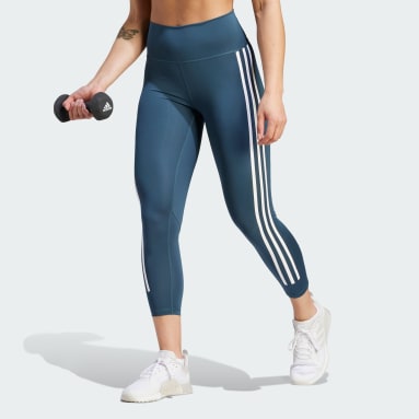 adidas Techfit Camo 7/8 Leggings - Turquoise, Women's Training